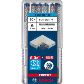 30 Forets beton sds plus 7X EXPERT 6x50x115mm