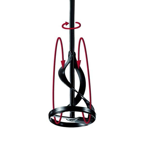 Malaxeur 120x600 haut bas 6 pans