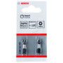2 embouts de vissage qualité Impact PH2 emmanchement hexagonal 25mm