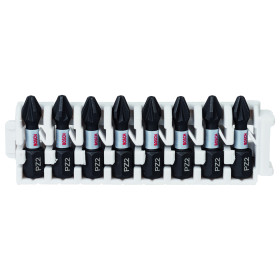 Kit 8 Embouts de vissage qualité Impact 8xPZ2 25mm
