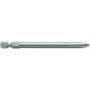 3 Embouts de vissage qualité extra-dure PH2 emmanchement hexagonal 89mm