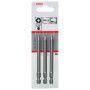 3 Embouts de vissage qualité extra-dure PH2 emmanchement hexagonal 89mm