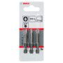 3 Embouts de vissage qualité extra-dure PH3 emmanchement hexagonal 49mm