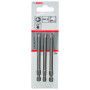 3 Embouts de vissage qualité extra-dure PH3 emmanchement hexagonal 89mm