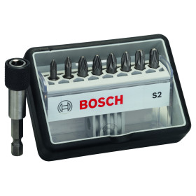 Set 8 embouts Pozidriv 25 mm EXTRA DUR