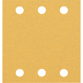 10 feuilles abrasives rectangulaire bois et peinture C470 EXPERT 115X107mm G80