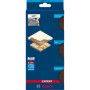 3 éponges abrasives "plateaux" bois et peinture 3 grains 69x97x26mm