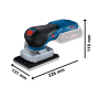Ponceuse vibrante GSS 18V-13 solo L-Boxx