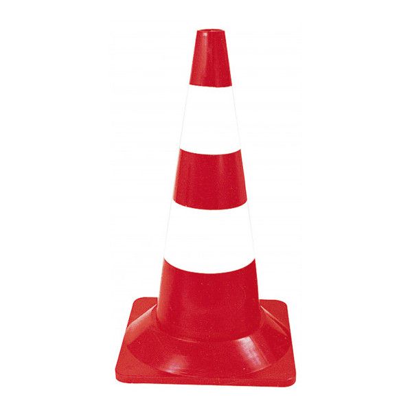 Cône plastique emboîtable hauteur 50 cm