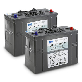Lot de batteries Gel 2x 12V/105Ah - 2.815-100.0 KARCHER