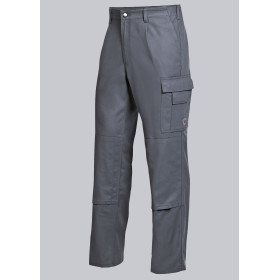 Pantalon de travail basic en coton gris foncé avec genouillères BP