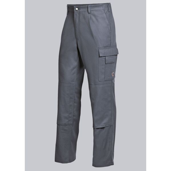 Pantalon de travail basic en coton gris foncé avec genouillères BP