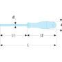 Tournevis protwist torx 6x50 - FACOM ATX6X50