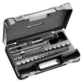 Coffret douil 3/8' 12p mm in j.161b 34pc - FACOM J.430AMU