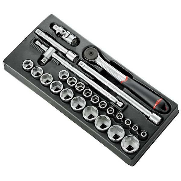Mod douil 1/2' 6p mm s.161b 26pc - FACOM MOD.S161-46