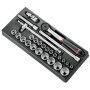 Mod douil 1/2' 6p mm s.161b 26pc - FACOM MOD.S161-46