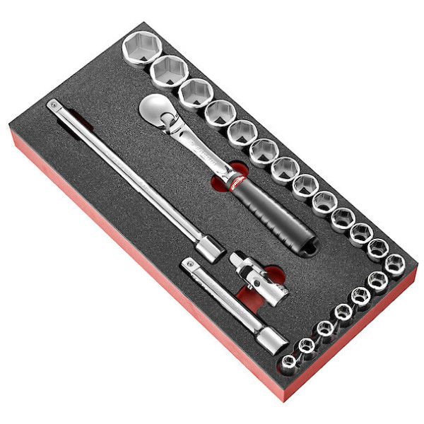Mod mousse douil 1/2' 6p mm sl.161 23pc - FACOM MODM.SL161-36