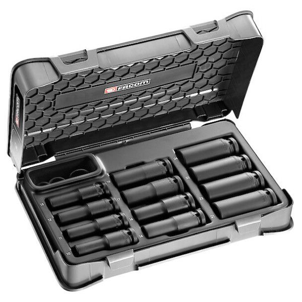 Coffret douil 1/2 impact 6p long 10-24mm - FACOM NS.405B