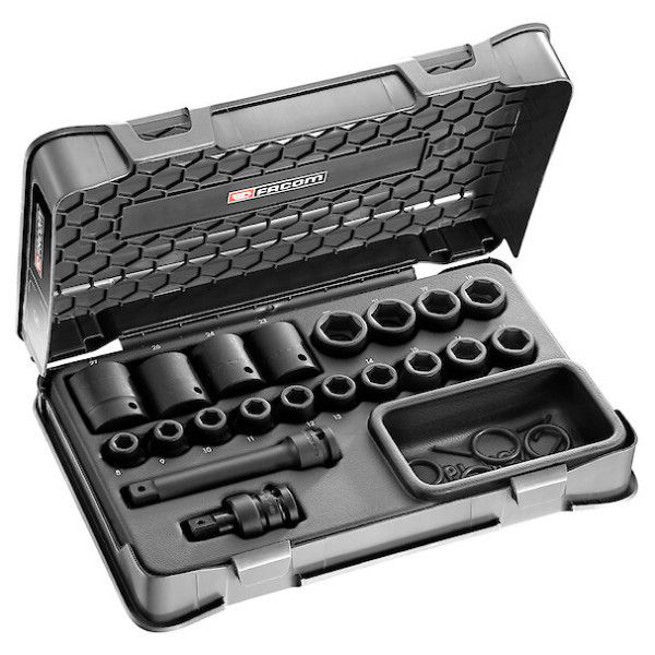 Coffret douil 1/2' impact 6p 8-27mm - FACOM NS.500B