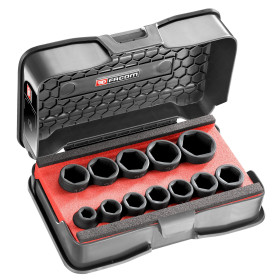 Coffret mbox 12 douilles impact courtes 1/2 6p - FACOM NSS.J12PB