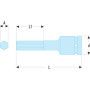 Douille impact 1/2' tvs hexagon 5mm - FACOM NSHM.5