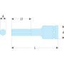 Douille impact 1/2' tvs hexagon 8mm - FACOM NSHM.8