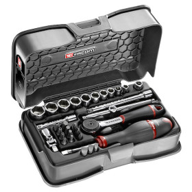 Coffret douil 1/4' 6p mm r.161b 31pc - FACOM R.161-5P6