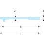 Poignee 1/2 articu.long.metal - FACOM S.145