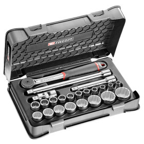 Coffret douil 1/2' 12p mm s.161b 23pc - FACOM S.161-3P12