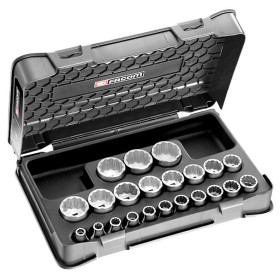 Coffret douilles 1/2' 12p mm 22pc - FACOM S.400B