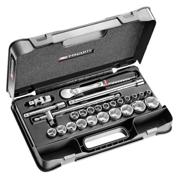 Coffret douil 1/2' 6p mm sl.161 26pc - FACOM SL.161-4P6