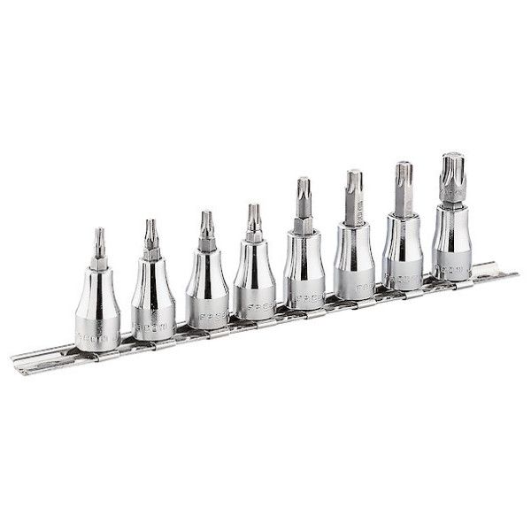 Jeu de 8 douilles tournevis TORX en rack - FACOM SX.41