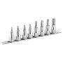 Jeu de 8 douilles tournevis TORX en rack - FACOM SX.41