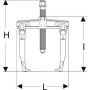 Extracteur 3 griffes 10-260mm - FACOM U.306-260