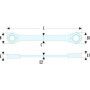 Cle a cliquet polygo 17x19mm - FACOM 64.17X19