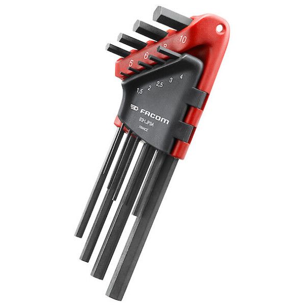Jeu etui 9 cles males long mm - FACOM 83H.JP9A