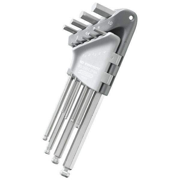 Jeu 9 cles males 6 pans inox - FACOM 83SHST.JP9A