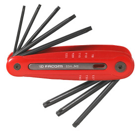 Jeu monture 8 cles males torx - FACOM 89A.JM8