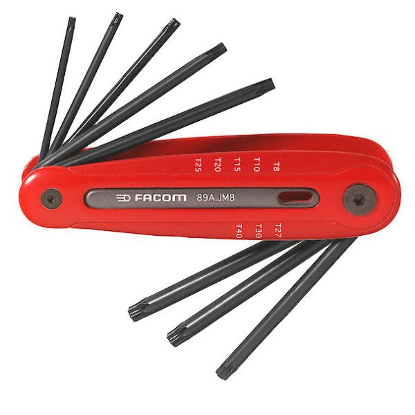 Jeu monture 8 cles males torx - FACOM 89A.JM8