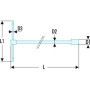 Cle a douille en t 14mm - FACOM 98B.14