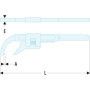 Cle a ergot a cremaillere 50mm - FACOM 115A.50