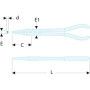 Pinces extra longues 340mm - FACOM 185.34L