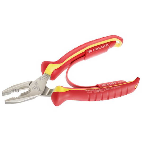 Pince universelle isolee 1000v 16cm - FACOM 187A.16VE