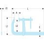 Serre-joint a pompe 40cm large - FACOM 272.400L
