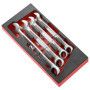 Sls mod mousse 4 cles cliquet 21-27mm - FACOM MODM.467J4SLS