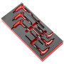 Module mousse, clés 6 pans en T, de 3 à 10 mm, 6 pcs - FACOM MODM.84TZJ6SLS