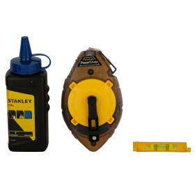 Kit cordeau traceur 30 m Powerwinder - STANLEY 0-47-465