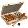 Ciseaux à bois manche bois - coffret de 5 pièces - STANLEY 2-16-217
