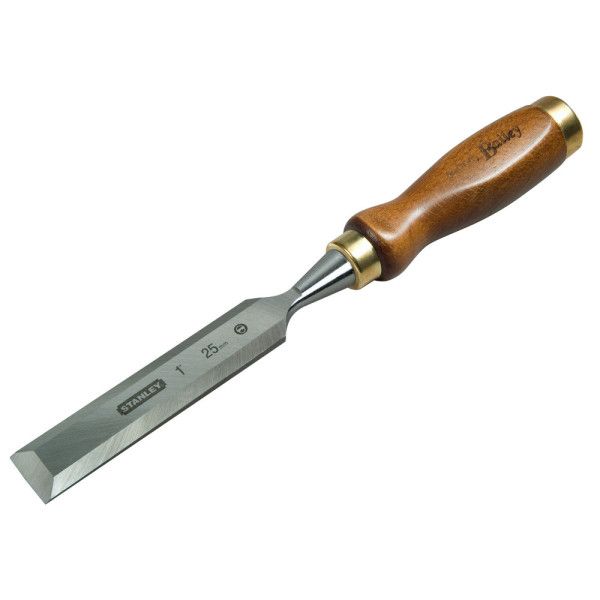 Ciseau à bois manche bois 25 mm - STANLEY 2-16-392