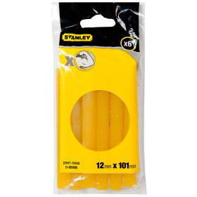 Bâton de colle forte diamètre 11,5 mm, longueur 100 mm - lot de 6 pièces - STANLEY STHT1-70438
